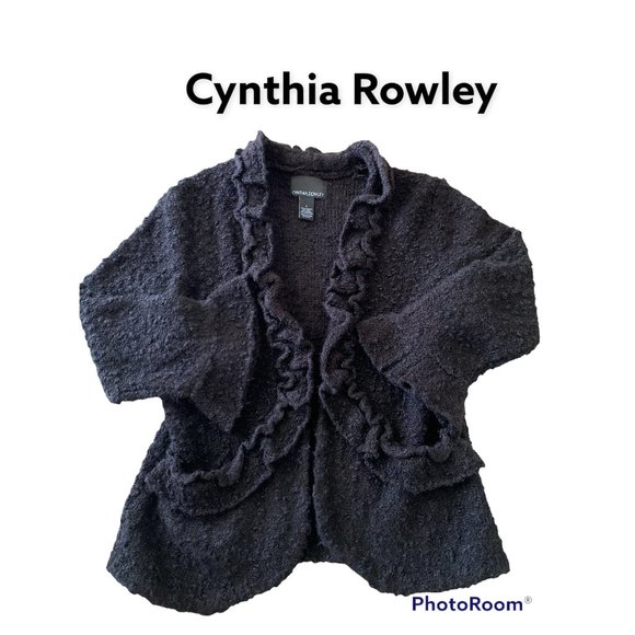 Cynthia Rowley Wool and Mohair Cardigan Size Large - Picture 1 of 5